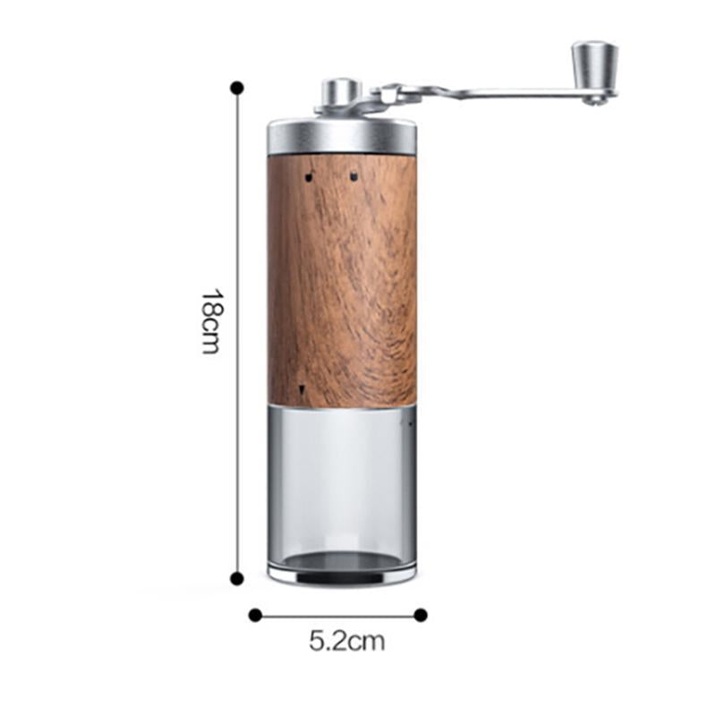 Manual Spice Grinder Wood Large Capacity Hand Crank Pepper Grinder  Ergonomic Peppercorn Grinder Coffee Bean Grinder Hand Crank